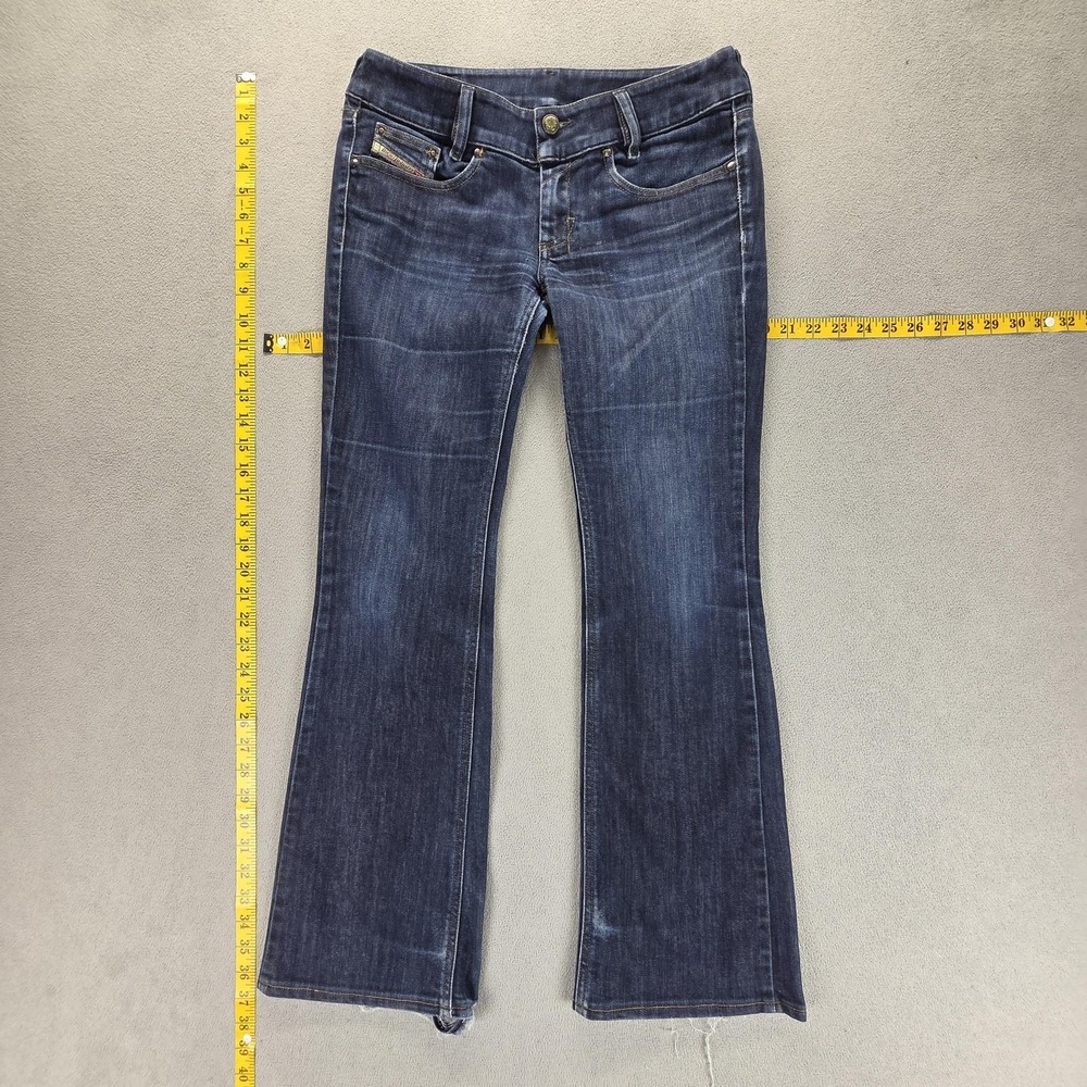 Diesel‎ Louvely Jeans Womens 28x34 Blue Medium Wash Slim Bootcut Stretch 008WZ